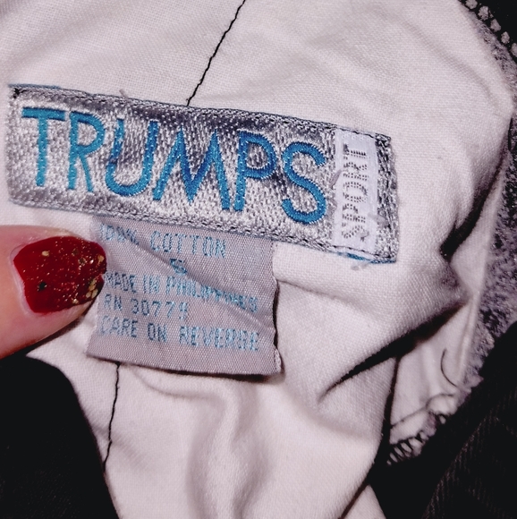 Women's Vintage Trumps Sport High Waisted Fold Over Black Jeans. - Picture 2 of 6